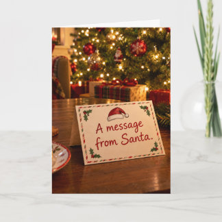 A message from Santa Card
