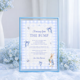 A Message From The Bump Peter Rabbit Baby Shower Poster