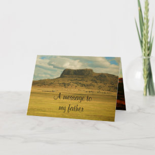 A MESSAGE TO MY FATHER card