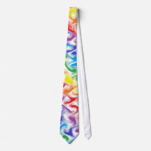 A Messy Rainbow  Tie