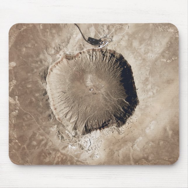 A meteorite impact crater mouse mat (Front)