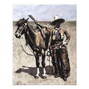 A Mexican Buccaro in Texas by Frederic Remington Photo Print