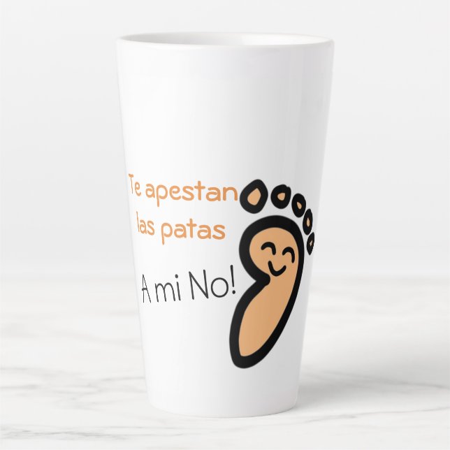 A mi no me apestan las Patas Aluminium Water Bottl Latte Mug (Front)
