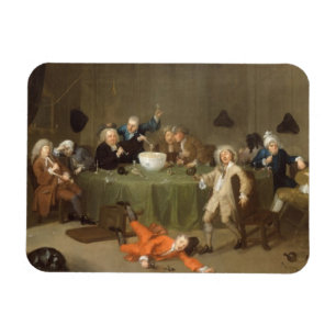 A Midnight Modern Conversation, c.1732 (oil on can Magnet