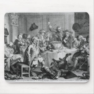 A Midnight Modern Conversation Mouse Mat