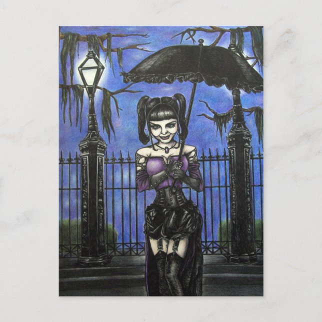 A Midnight Stroll Postcard (Front)