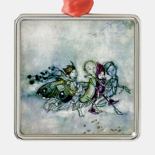 A Midsummer Night's Dream Fairies Metal Tree Decoration