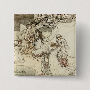 A Midsummer Night's Dream Fairy Pin Back Button