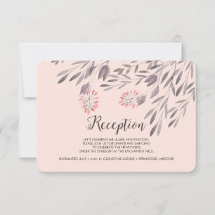 A Midsummer Night's Wedding Reception Enclosure Invitation