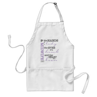 A midwife must possess .... standard apron