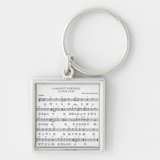 A Mighty Fortress Key Ring (Front)