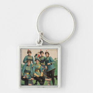 "A Milk White Flag" Woman's Marching Band Key Ring