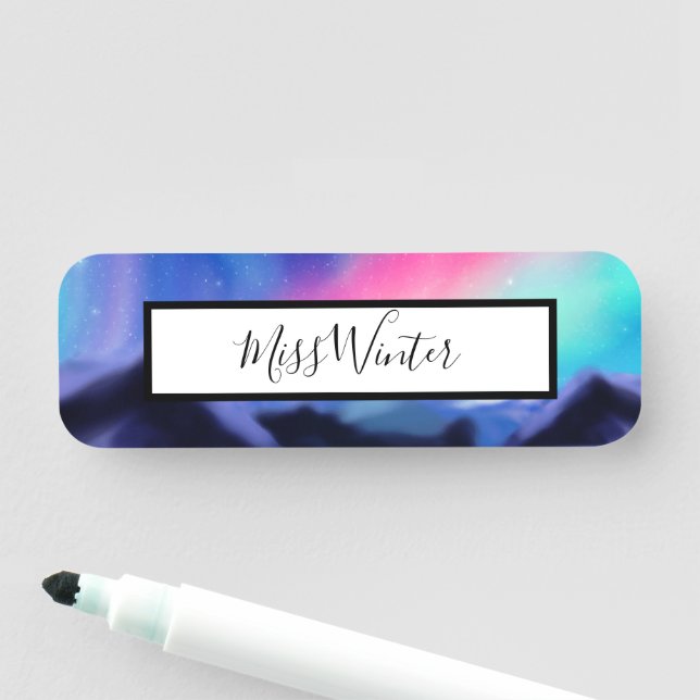 A Million Aurora Dreams Name Tag (In Situ)