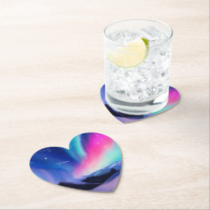 A Million Aurora Dreams Paper Coaster