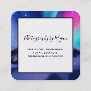 A Million Aurora Dreams Square Business Card