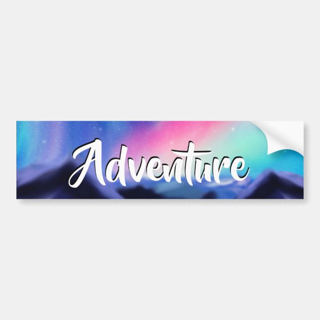 A Million Dreams – The Aurora Borealis Bumper Sticker (Front)