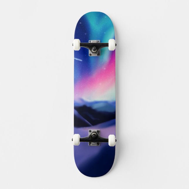 A Million Dreams – The Aurora Borealis Skateboard (Front)