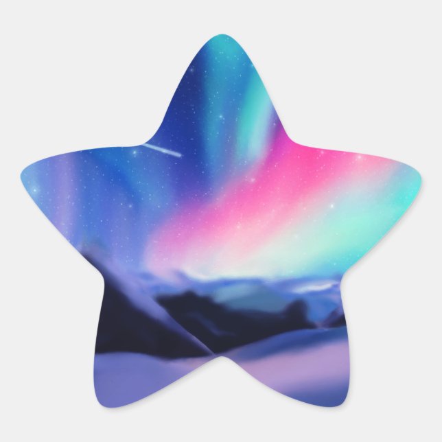 A Million Dreams – The Aurora Borealis Star Sticker (Front)