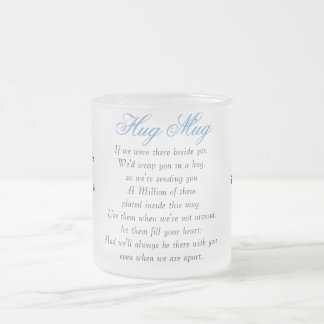 A Million Hugs Verse A Plural Frosted Glass Coffee Mug
