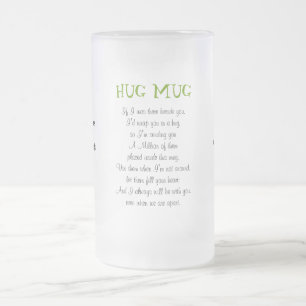 A Million Hugs Verse A Singular Frosted Glass Beer Mug