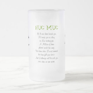 A Million Hugs Verse A Singular Frosted Glass Beer Mug