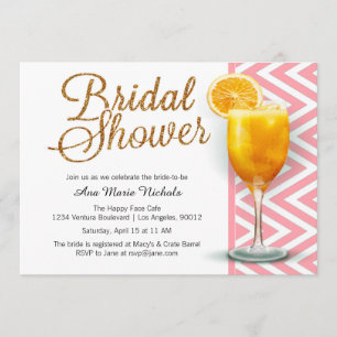 A Mimosa Bridal Shower Brunch Invitation