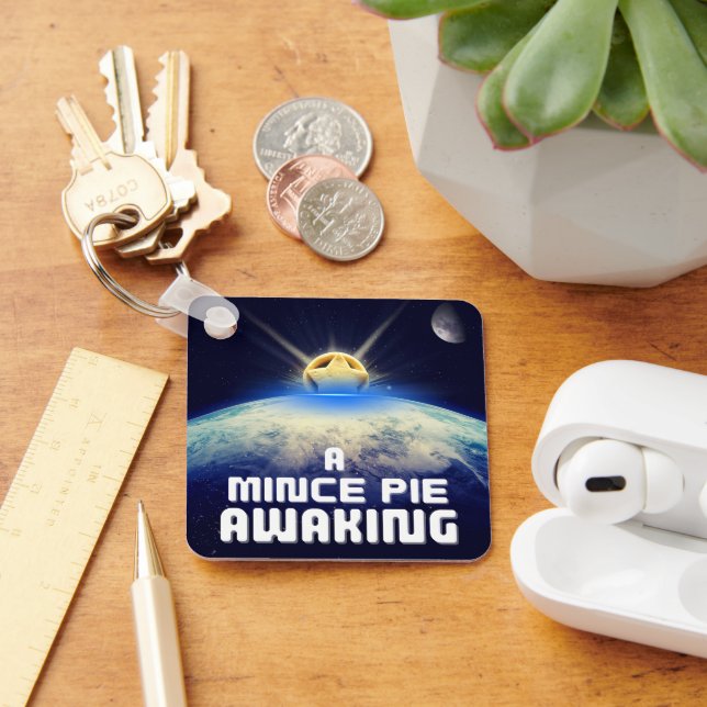 A Mince Pie Awaking Key Ring (Desk)