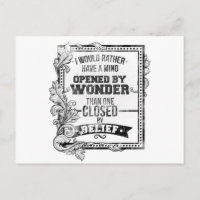 A Mind Opened by Wonder