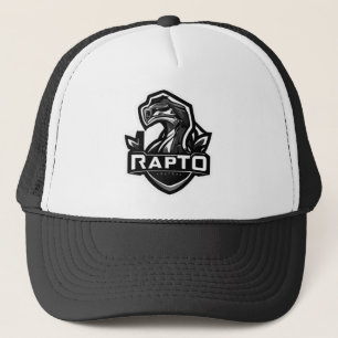 A minimalist logo for the software Rapto Trucker Hat
