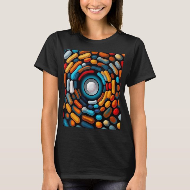 A minimalistic optical abstract artwork T-Shirt (Front)
