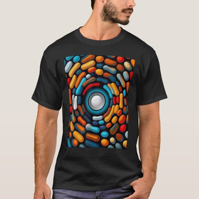 A minimalistic optical abstract artwork T-Shirt (Front)