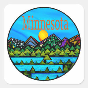 A Minnesota dream Square Sticker