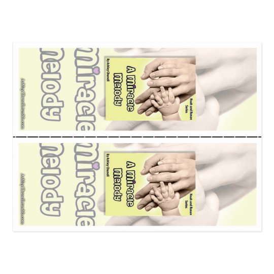"A Miracle Melody" by Ashley Chunell Bookmarks Postcard