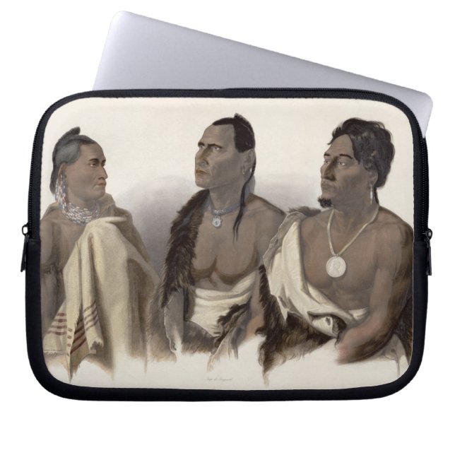A Missouri Indian, an Oto Indian and the Chief of Laptop Sleeve (Front)