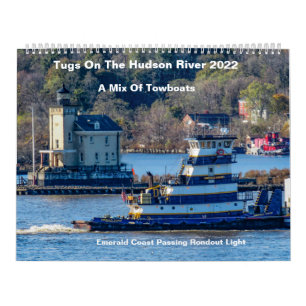 A Mix Of Towboats On The Hudson River Calendar