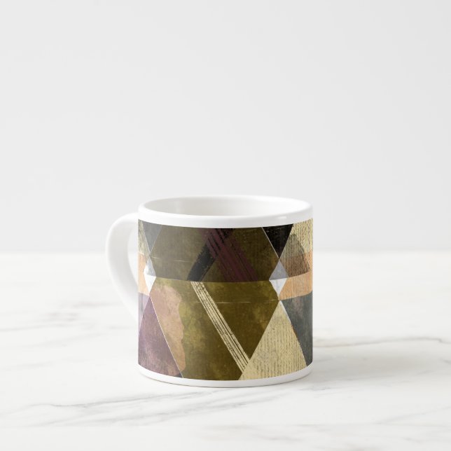 A modern abstract design espresso cup (Front Left)