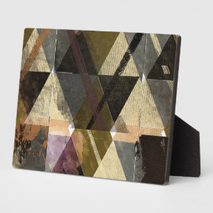 A modern abstract design plaque
