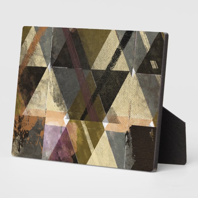 A modern abstract design plaque (Side)