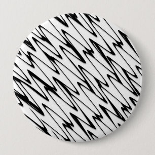 A Modern Abstract Energetic Line Art  10 Cm Round Badge