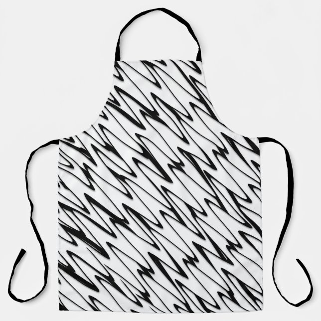 A Modern Abstract Energetic Line Art  Apron (Front)