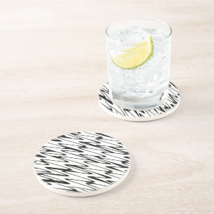 A Modern Abstract Energetic Line Art  Coaster