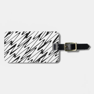 A Modern Abstract Energetic Line Art Luggage Tag