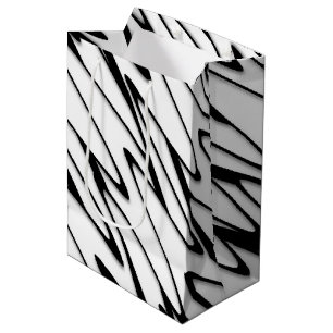 A Modern Abstract Energetic Line Art Medium Gift Bag