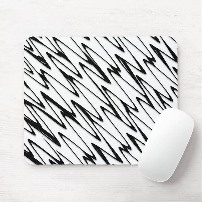 A Modern Abstract Energetic Line Art  Mouse Mat (With Mouse)