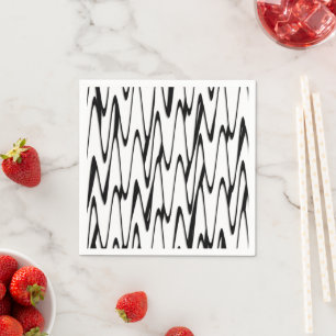 A Modern Abstract Energetic Line Art  Napkin