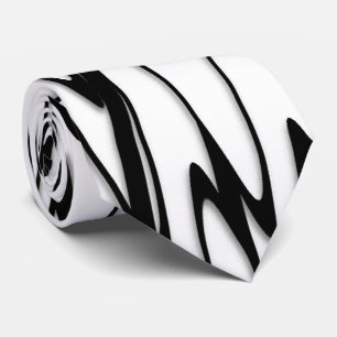 A Modern Abstract Energetic Line Art  Tie