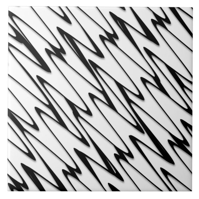 A Modern Abstract Energetic Line Art  Tile (Front)