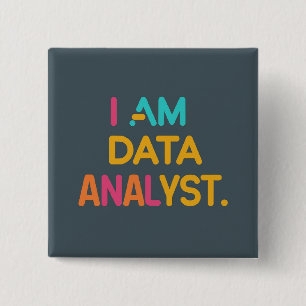A Modern Approach to Data Analysis Square 15 Cm Square Badge