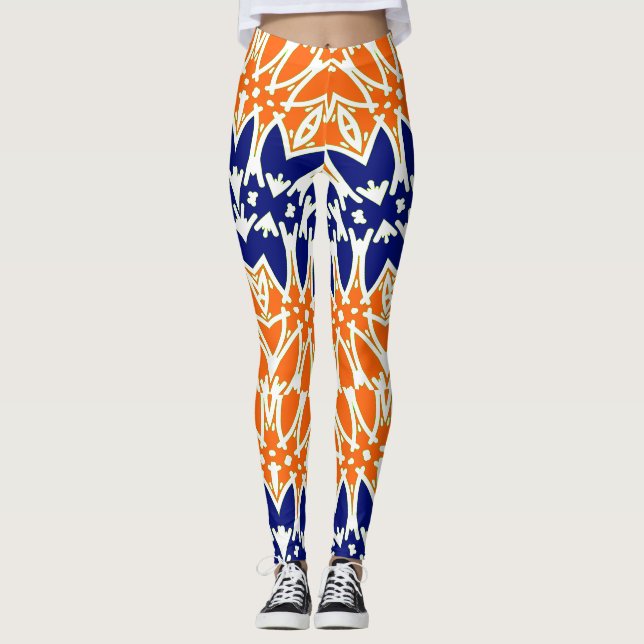 A modern colourful "Ratti_Creative_Arts" Leggings  (Front)