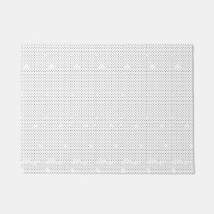 A modern design featuring a sleek combination of w doormat